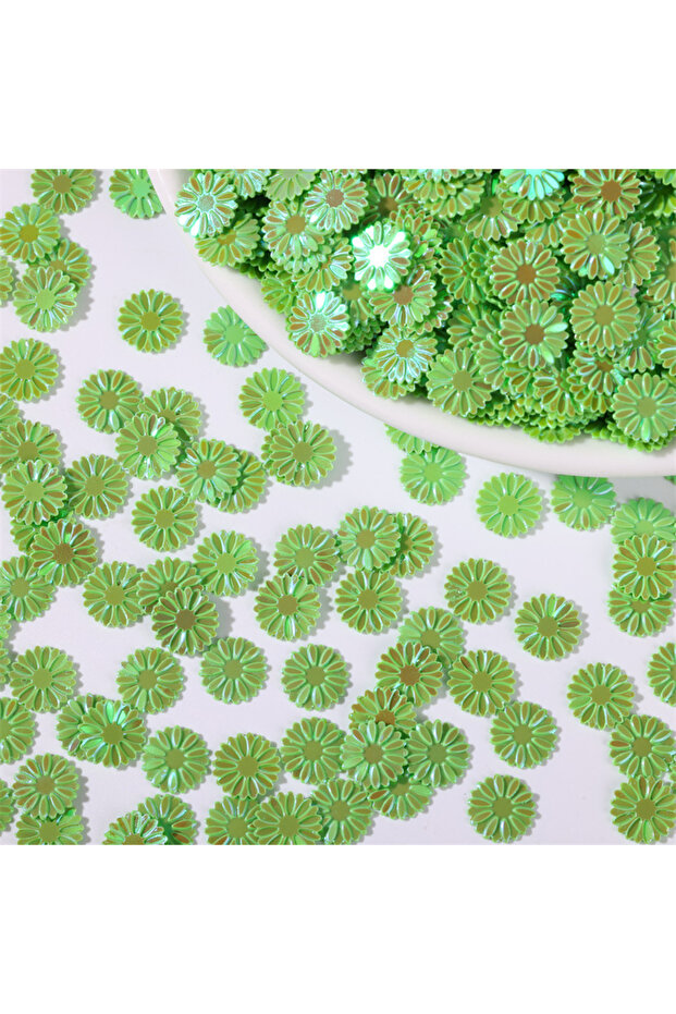 01 500g/bag 9mm Daisy Sequins - Glitter Flakes for Slime Filling, Nail Art & Phone Case Decor, DIY R