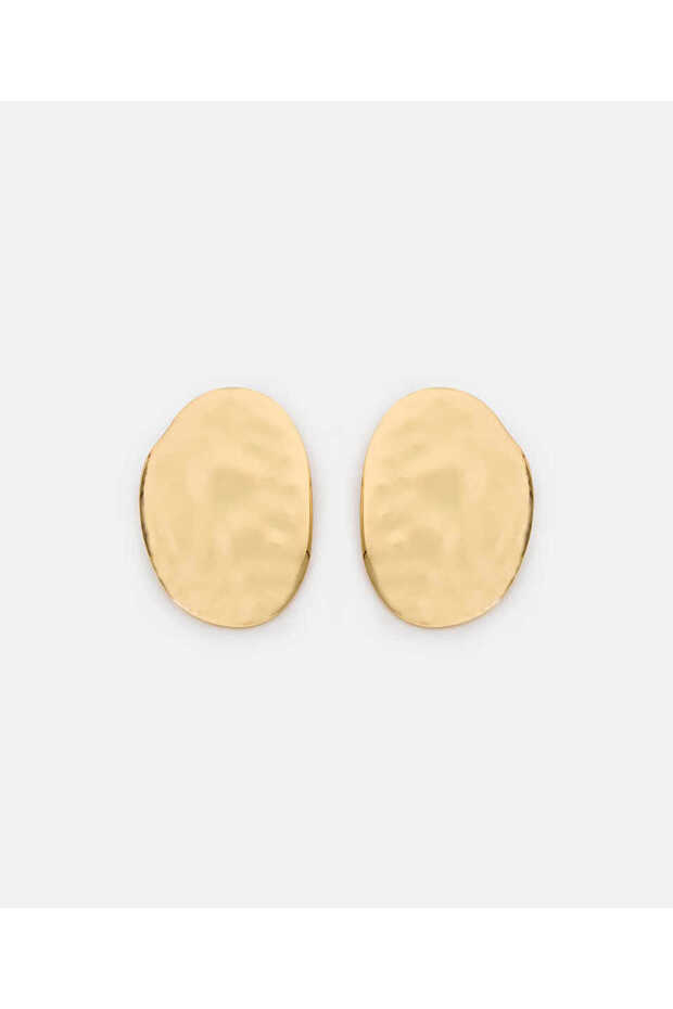 Textured Maxi Metal Earrings