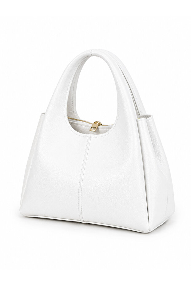 Rika Zipper Detailed Women's Hand & Shoulder Bag