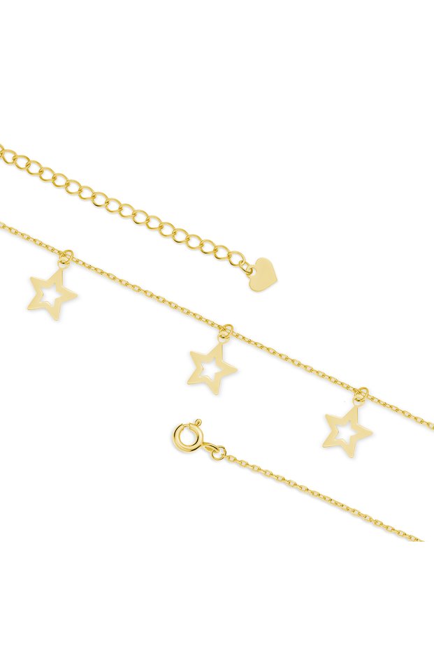 Silver anklet - Stelline