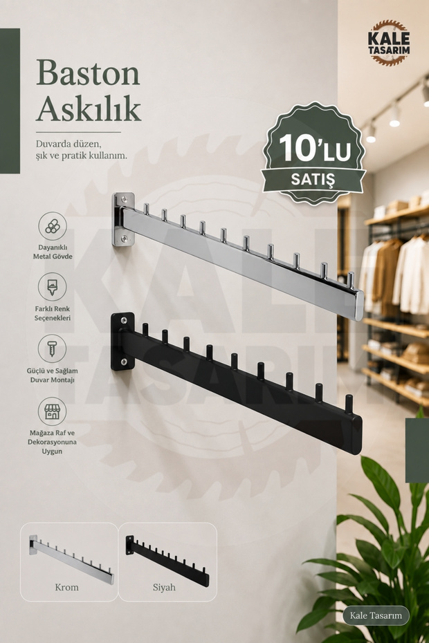 Baston Askılık 10 adet