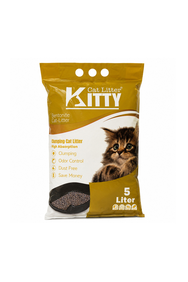 Super Premium Clumping Bentonite Cat Litter - 5L (Lemon Scent)