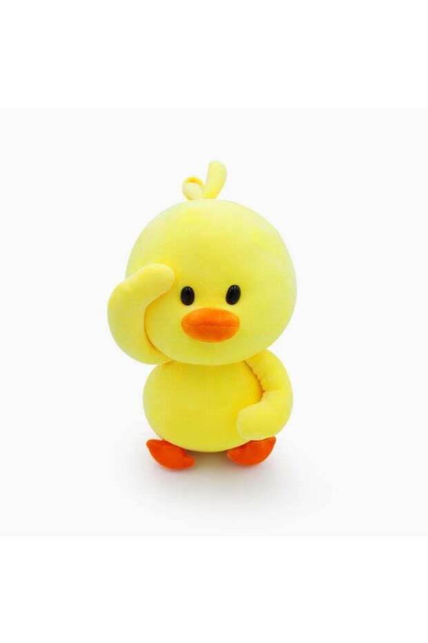Cute Yellow Duck Plushie Toy Internet Celebrity Pillow Duck Soft Stuffed Toy Birthday Gift For Girls Small Cloth Doll Baby-Color:Shake The Sound And Dance The Little Yellow Duck-Height:28cm