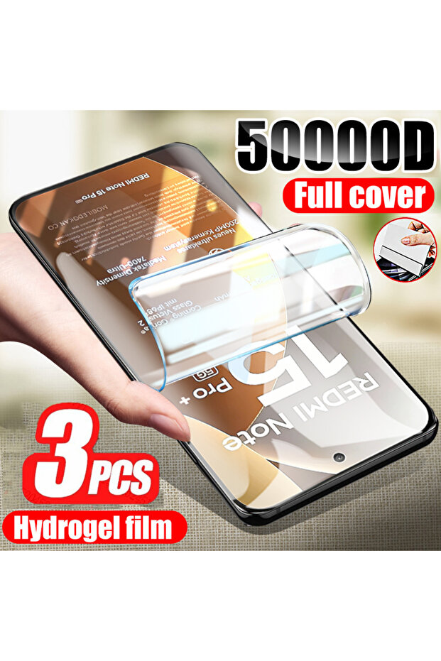 Redmi Note 13 Pro 5G 3Pcs Hydrogel Film 3Pcs Hydrogel Film For Redmi Note 15 14 10 11 12 13 Pro 5G