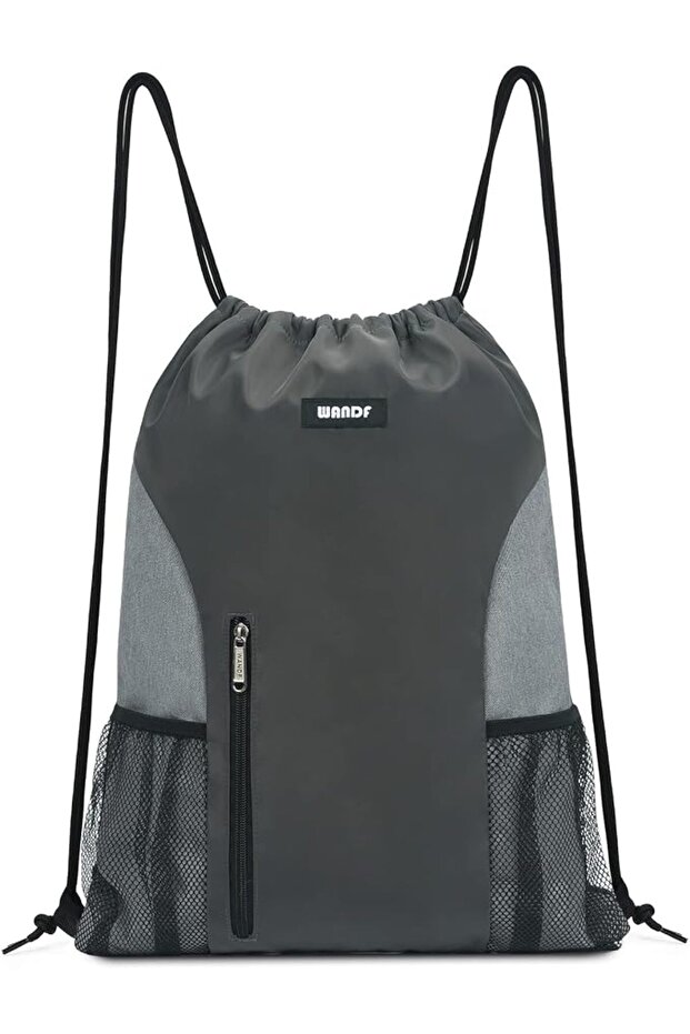 Drawstring Backpack String Bag Sackpack Cinch Water Resistant Nylon for Gym Shopping Sport Yog
