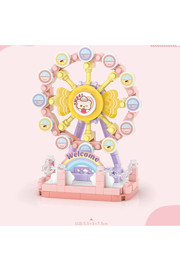 Minibricks opp bag 140pcs NEW Amusement Park Carousel Pirate Ship Ferris Wheel Halloween Game Street