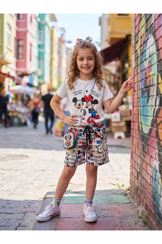 PATTERNED SHORTS SET