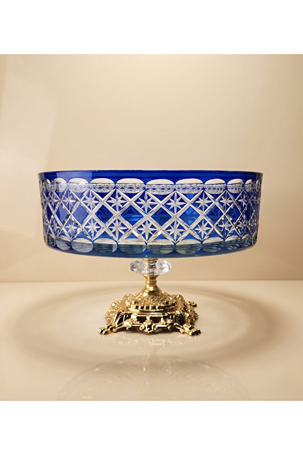 Crystal Cutting Decoration Handcrafted Estrella Series - Presentation Bowl - Glass Bowl 25cm