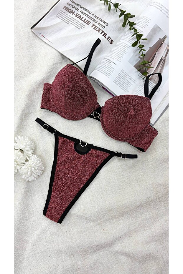 Sim Detailed Bra Set