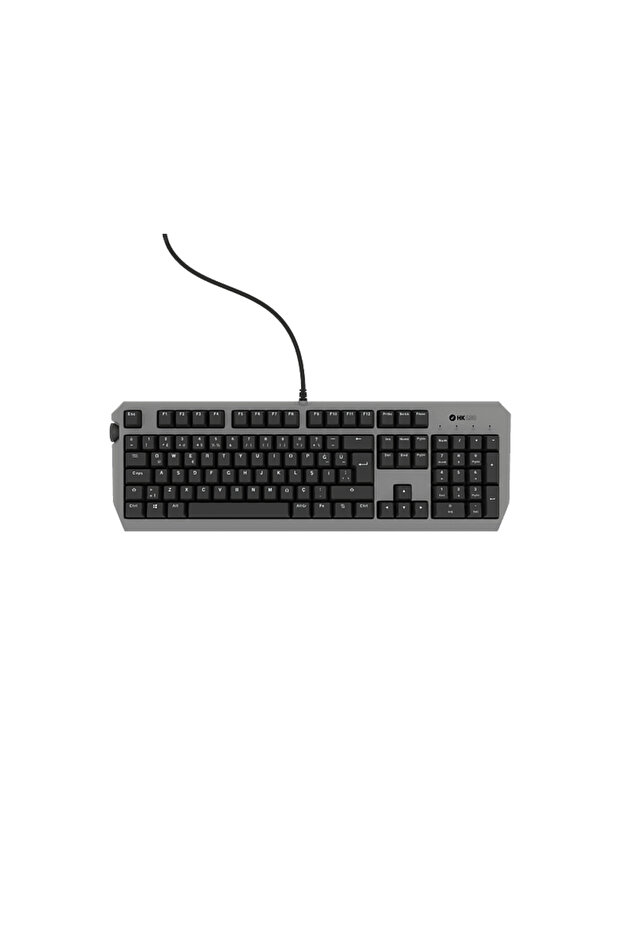 HK430 Mekanik Mavi Switch RGB Kablolu Metal Kasa Full Gaming Klavye