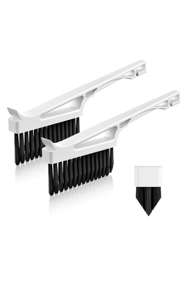 Grout Cleaner Brush V Shape, Stiff Grout Cleaning Brushes for Tile Floor, Magic Bathroom Accessory, Cleaning Tools, Scrub Set for Shower, Bathroom, Kitchen, Household Use (2 Pcs)