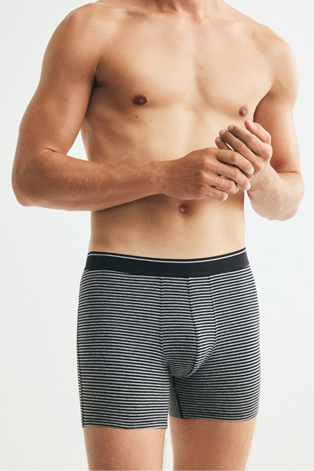 3'lü Normal Paça Boxer Şort Lycra®