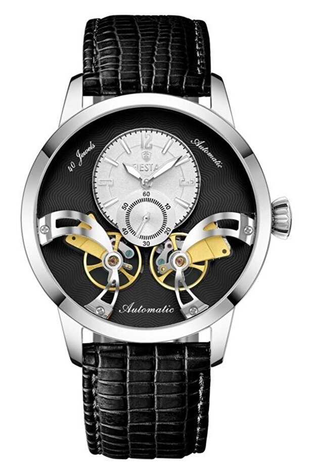F25039M Automatic Wristwatch with Leather Strap