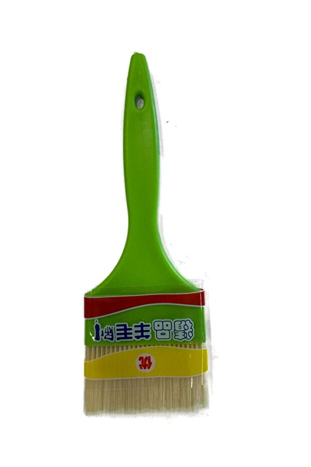 Plastic Brush with Green Handle No 3