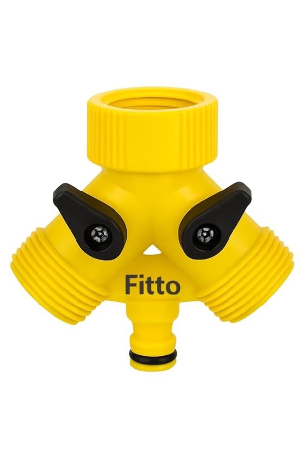 Fitto 3/4" Tap Adapter with Dual Outlets for Garden Hoses