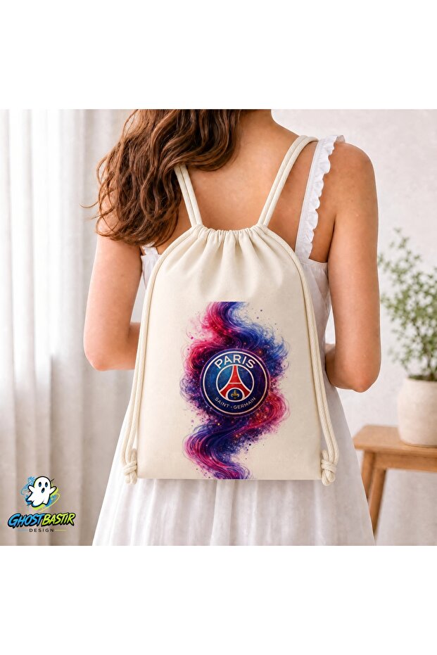 Paris Saint Germain Drawstring Linen Bag C215