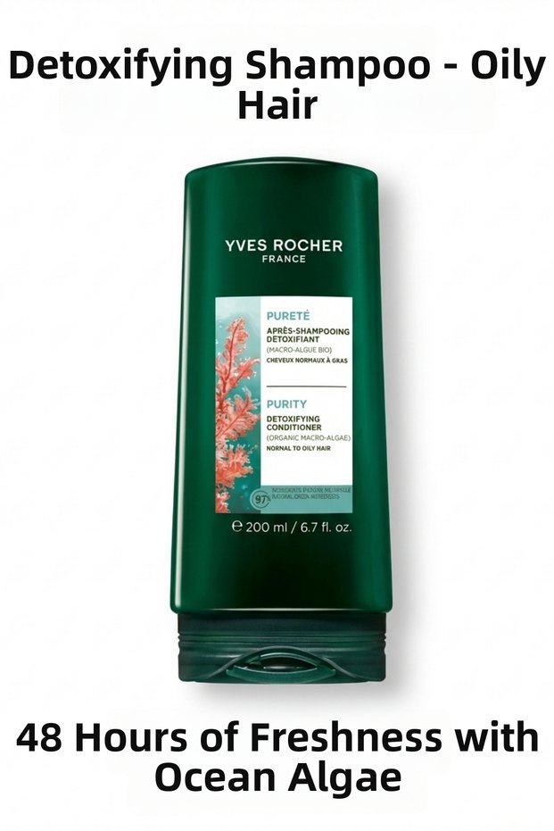 Purifying Vegan Conditioner with Detox Effect for Oily Hair 200 ml