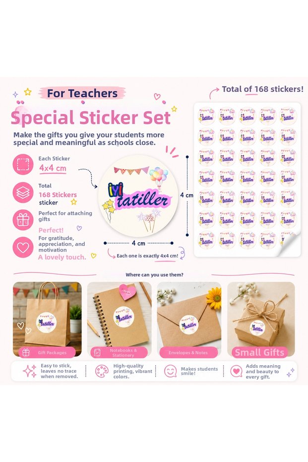 Happy Holidays Teacher Sticker Set – Report Card Gift, Student Motivation Label, End of Year Gift Ornament, Achievement Reward Stickers