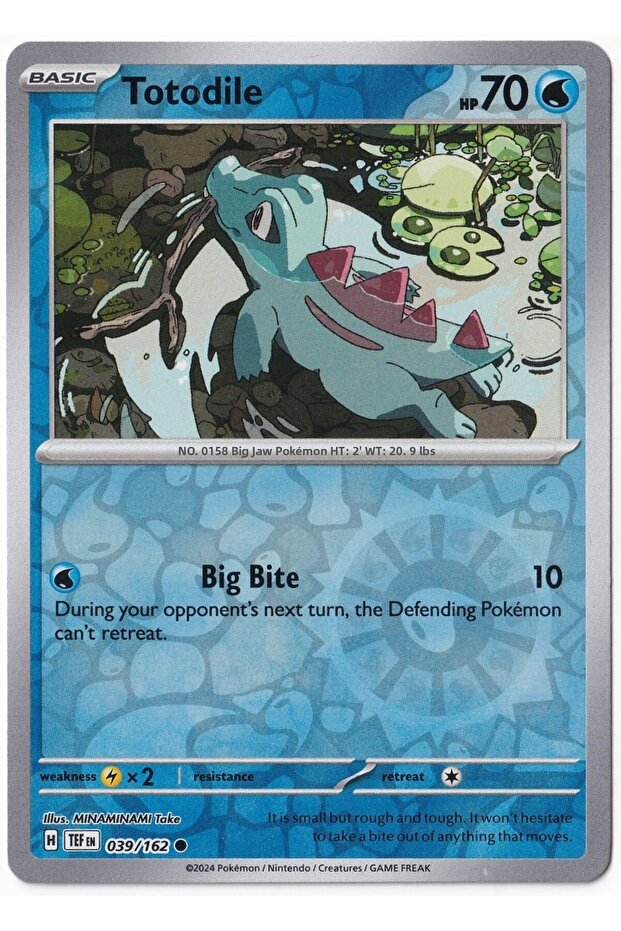 Totodile [Reverse Holo] 039/162 - Temporal Forces - Card (Mint)