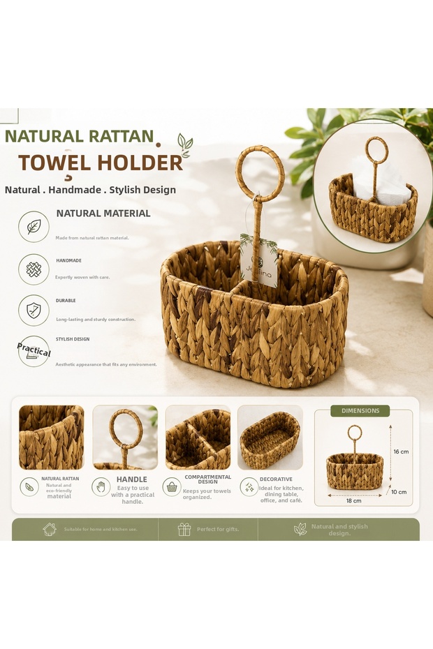 Luxury Wicker Compartment Organizer