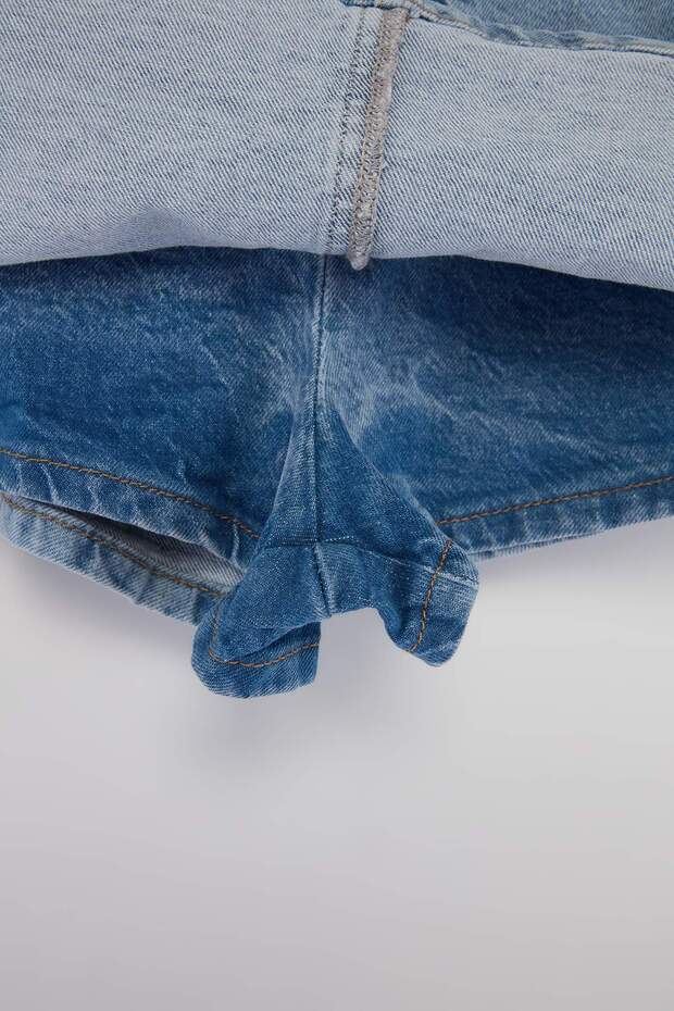 Mavi Az Esnek Mini Denim Şort Etek TWOSS26SR00052 - 13