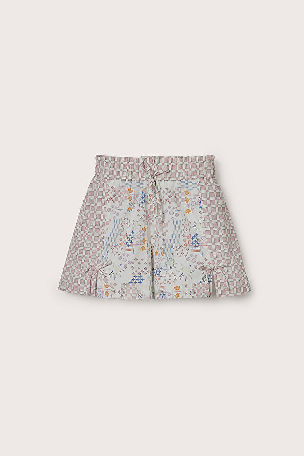Nona Patch Patterned Bow Shorts - 4