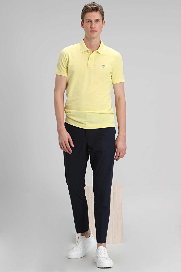 Laon Spor Polo Erkek Tişört Sarı - 4