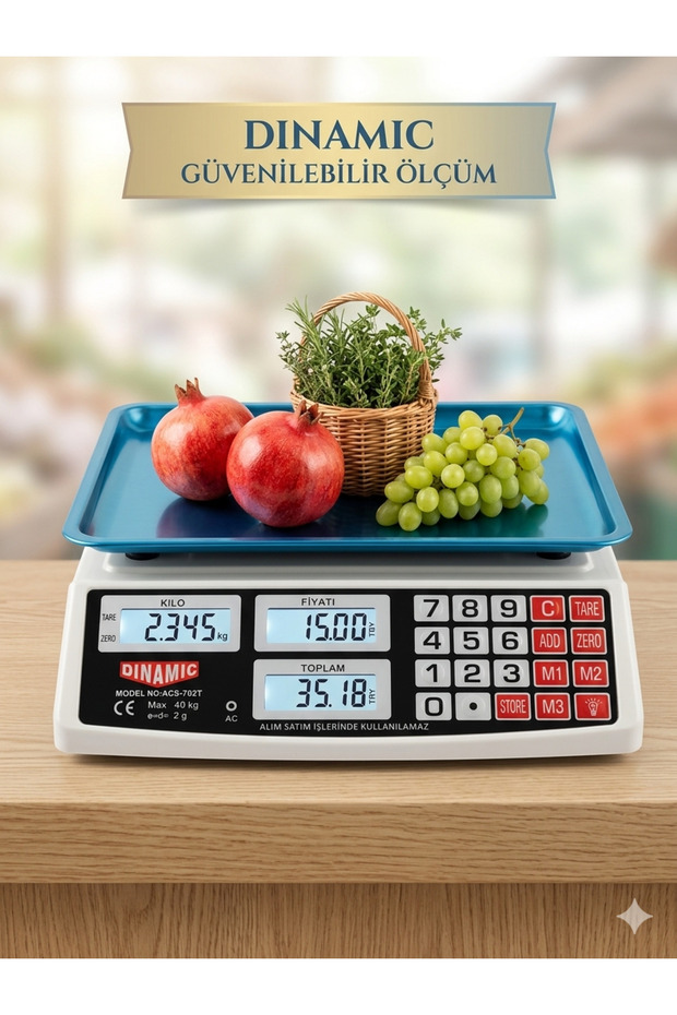SUPER JVS 40 Kg Şarjlı Dijital Hassas Market Manav Kasap Pazarcı Terazisi En Sağlamlı En Kalitelisi 702T Yeni Ürün