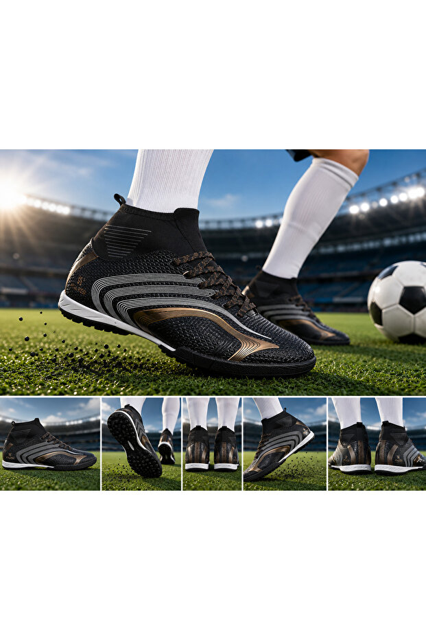 حذاء كرة قدم Astroturf مع جوارب