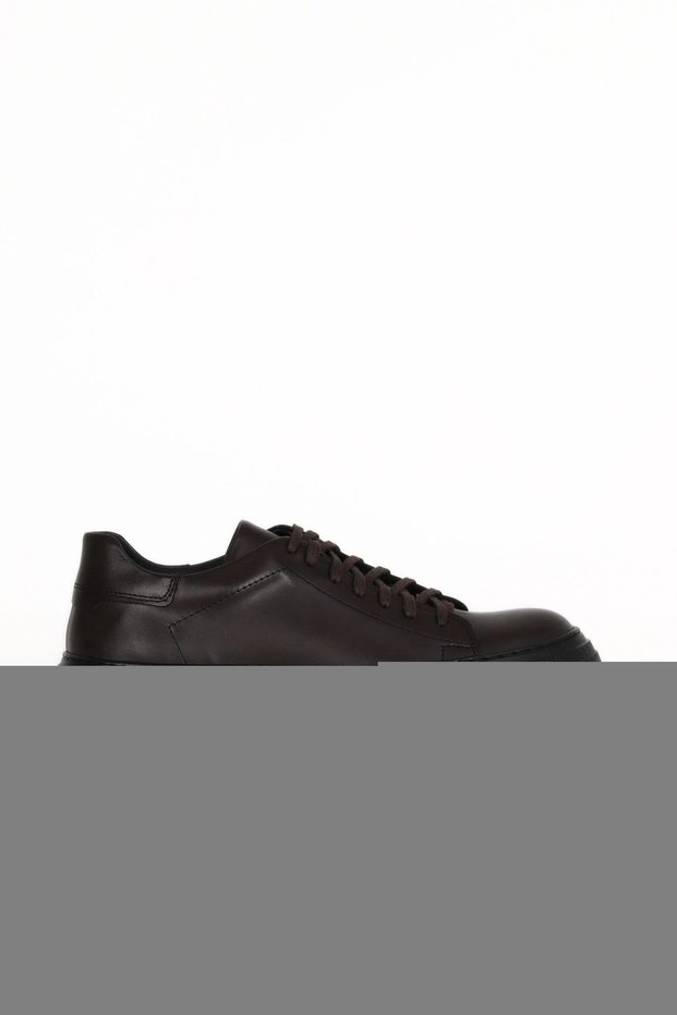 Brown Leather Men's Casual Shoes 10Ma13855