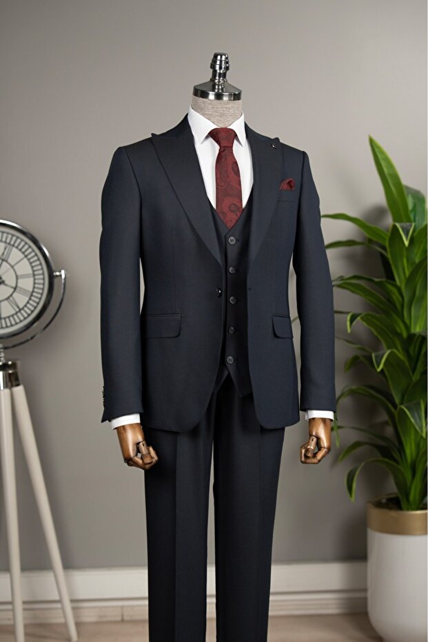 Vest Suit Navy Blue