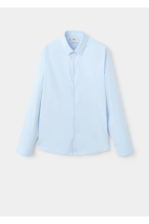 Slim fit pamuklu gömlek - 3