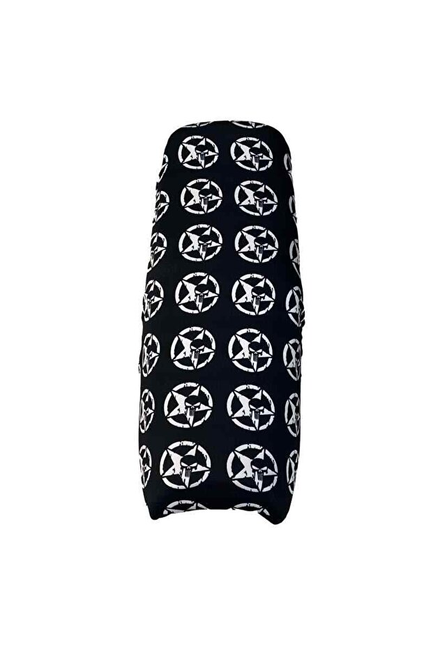 3D Universal Seat Cover Star White