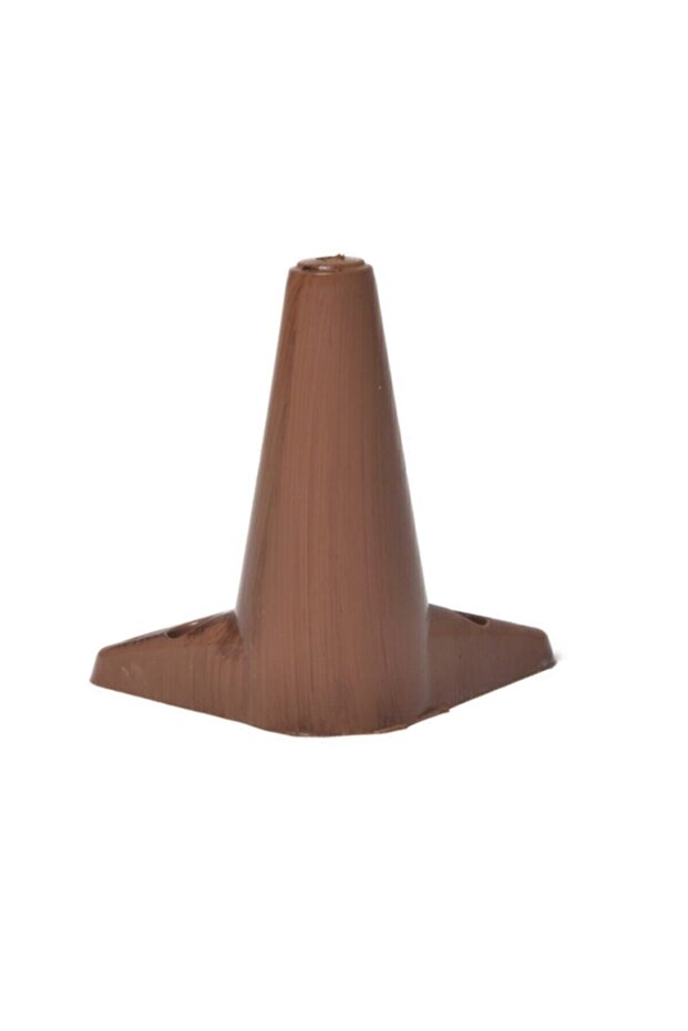 Zirve Plastic Leg Bed Base Leg Sofa - Sofa Leg Pouf-TV Unit Leg Single Piece 15 Cm Walnut Color
