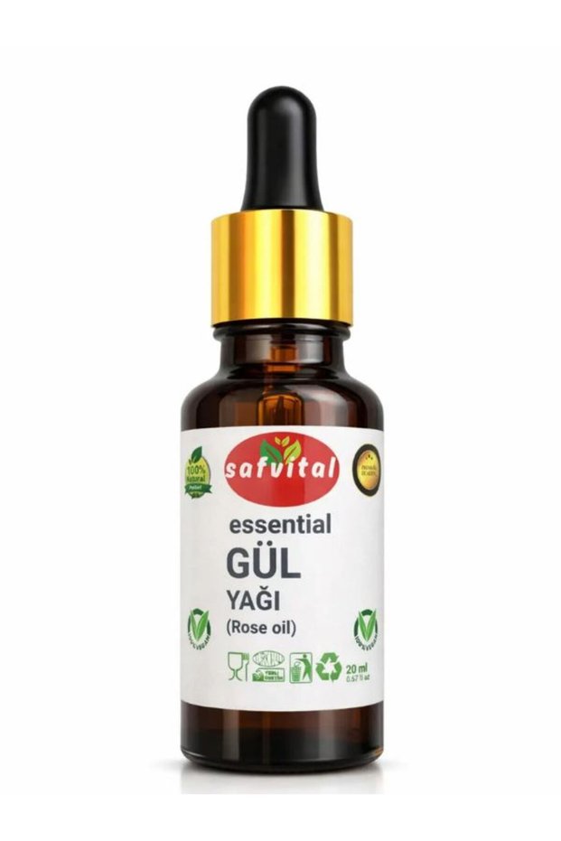 Rose Oil 20ml Aromatic Care Oil for Skin Hair and Aromatherapy Lasting Elegant Fragrance Premium Care Oil