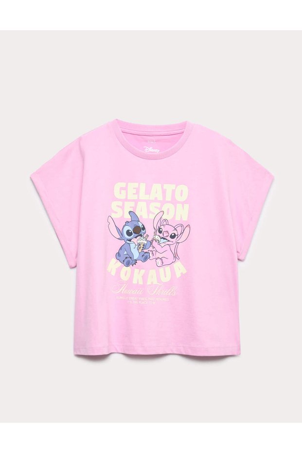 Pamuklu Lilo & Stitch Tişört