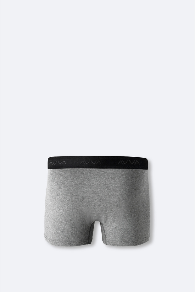 Erkek Antrasit Basic Pamuklu Tekli Regular Fit Boxer B009510 - 2