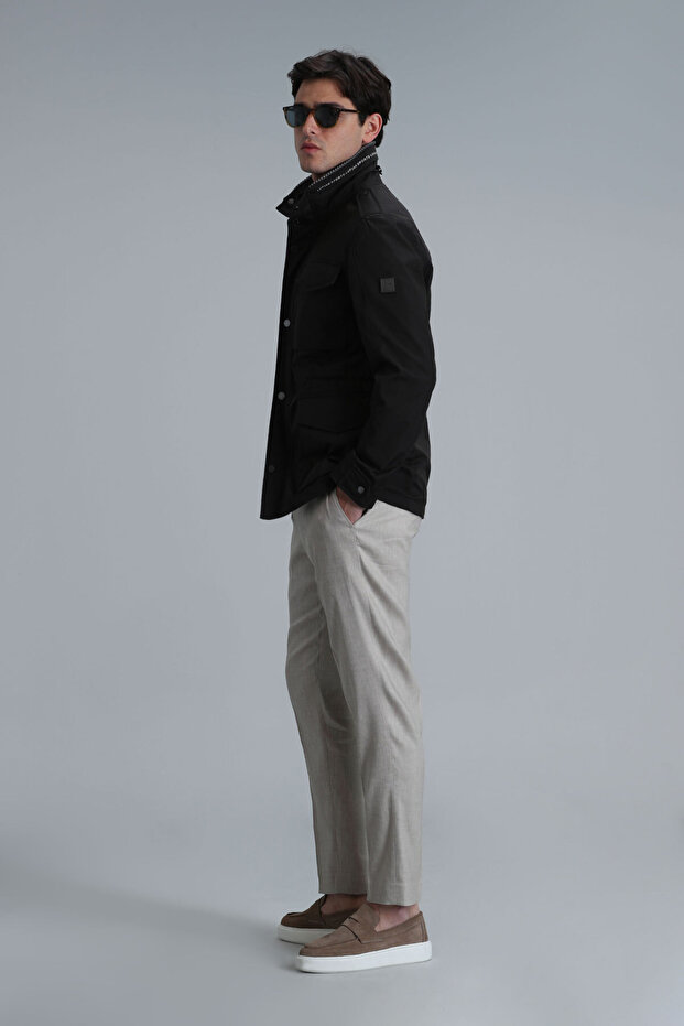 Cameron Herrenmantel Schwarz - 4