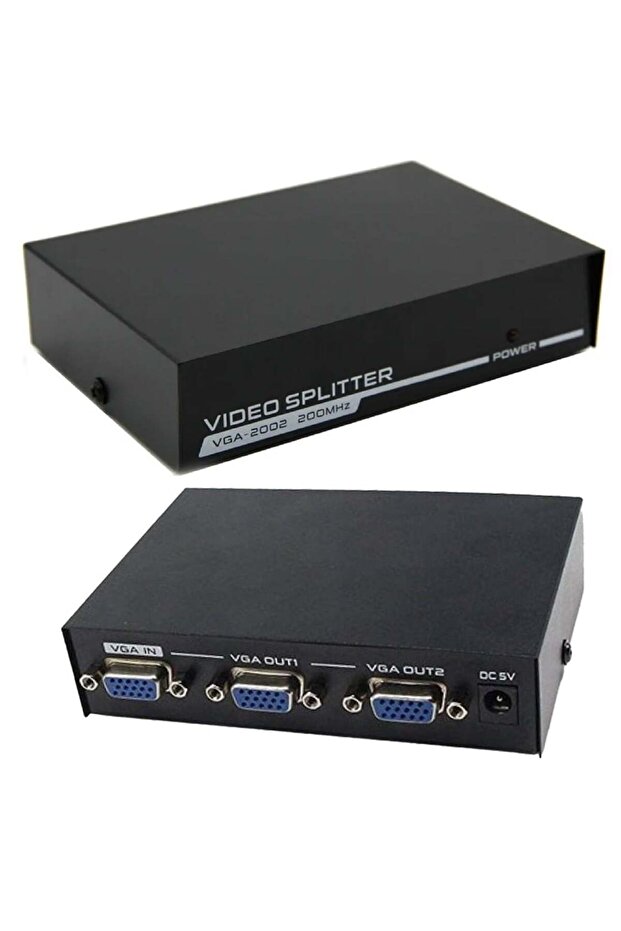 Pm-2502a 2 منفذ 250 ميجا هرتز 1920x1440 VGA Splitter Distributor