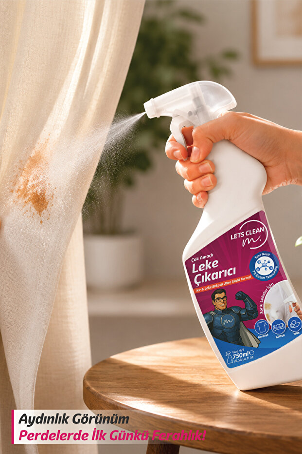 Profesyonel Leke Çıkarıcı Sprey Zorlu Lekeler İçin Güçlü Temizlik - 750 ml - 7