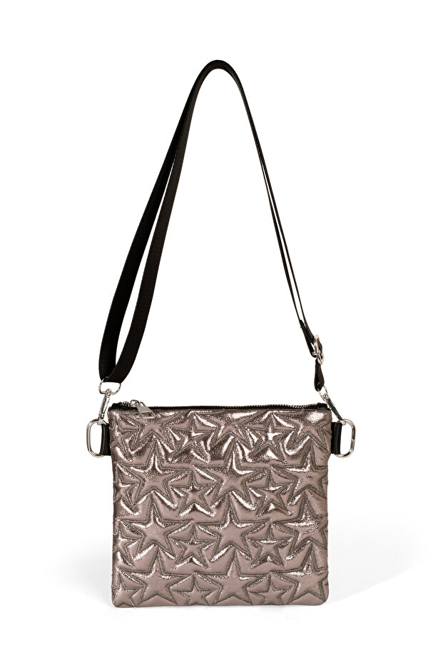 Star Pattern Crossbody Bag Platinum - 1