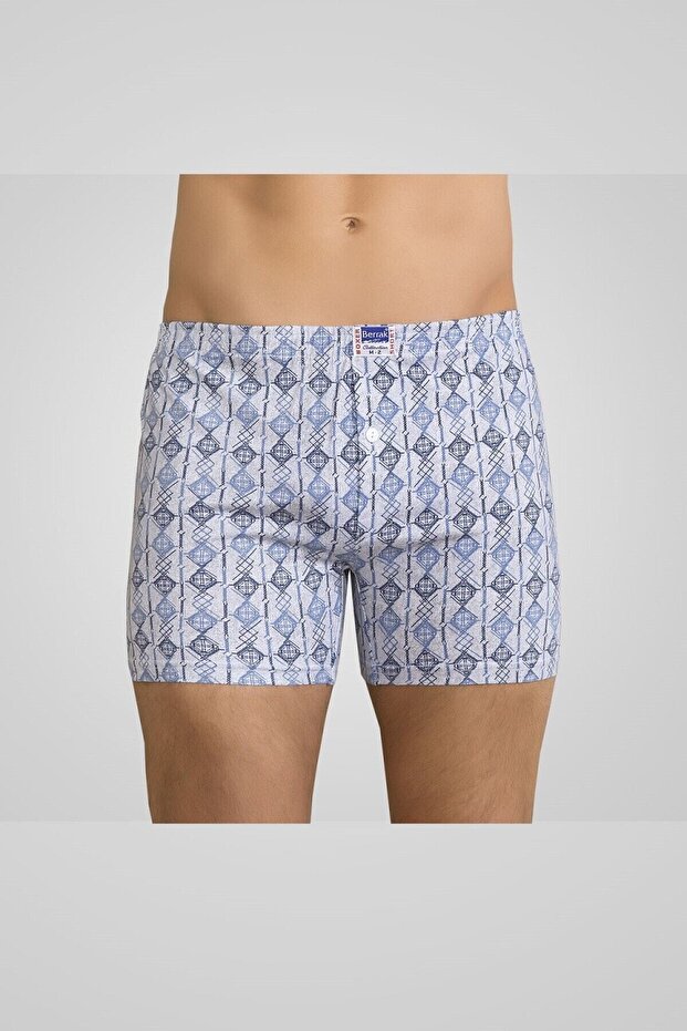 2-Pack Men's Combed Cotton Boxer Shorts-Asorti̇-Xl