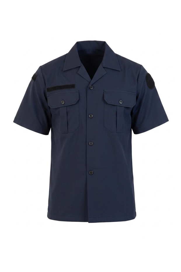 Dark Blue Police Officer Short Sleeve Shirt