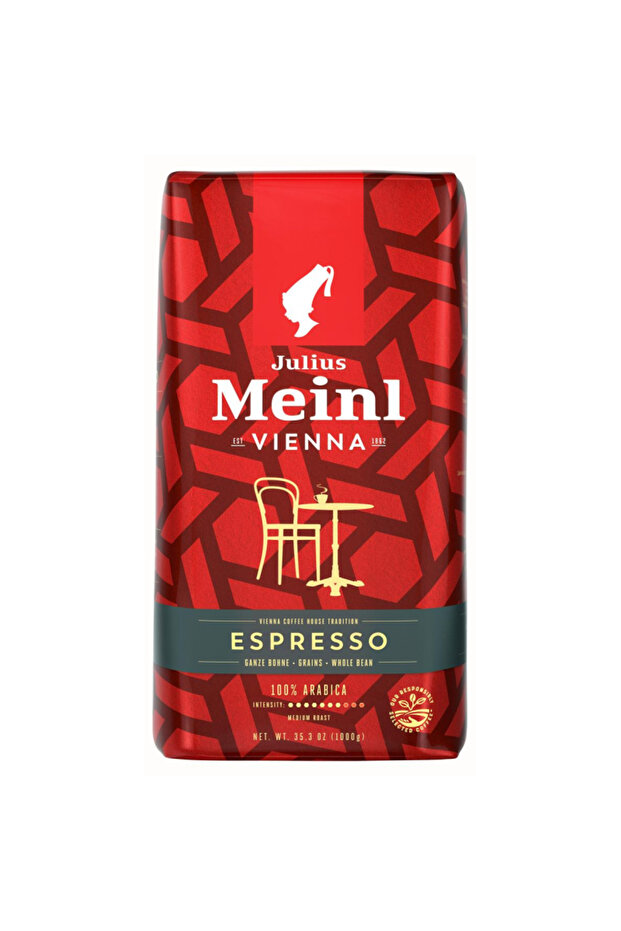 Vienna Coffee House Tradition Espresso Whole Beans Coffee, Medium to Dark Roast, 100% A