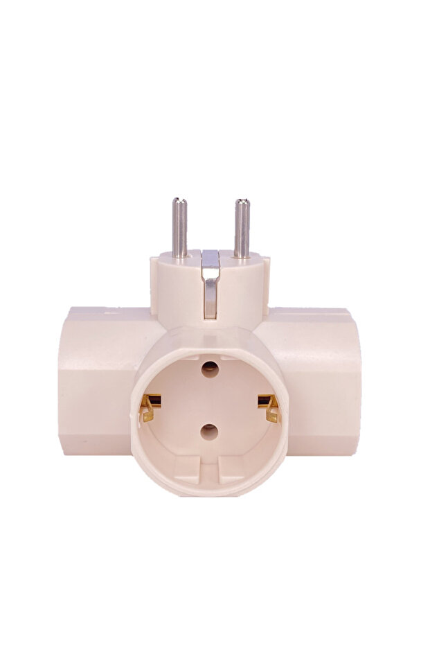Bolantedz European Type Conversion Plug 1 TO 3 Way EU Standard Power Adapter Socket 16A Travel Pl...