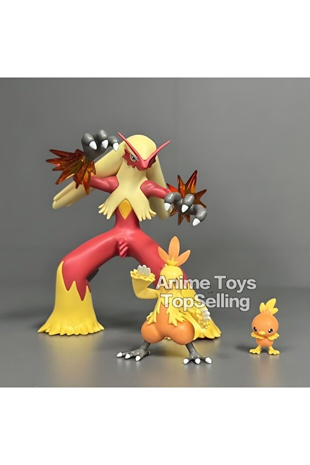 Blaziken 2-8cm Anime Pokemon Figure Blaziken Evolutionary Group Action Figures Pvc Collection