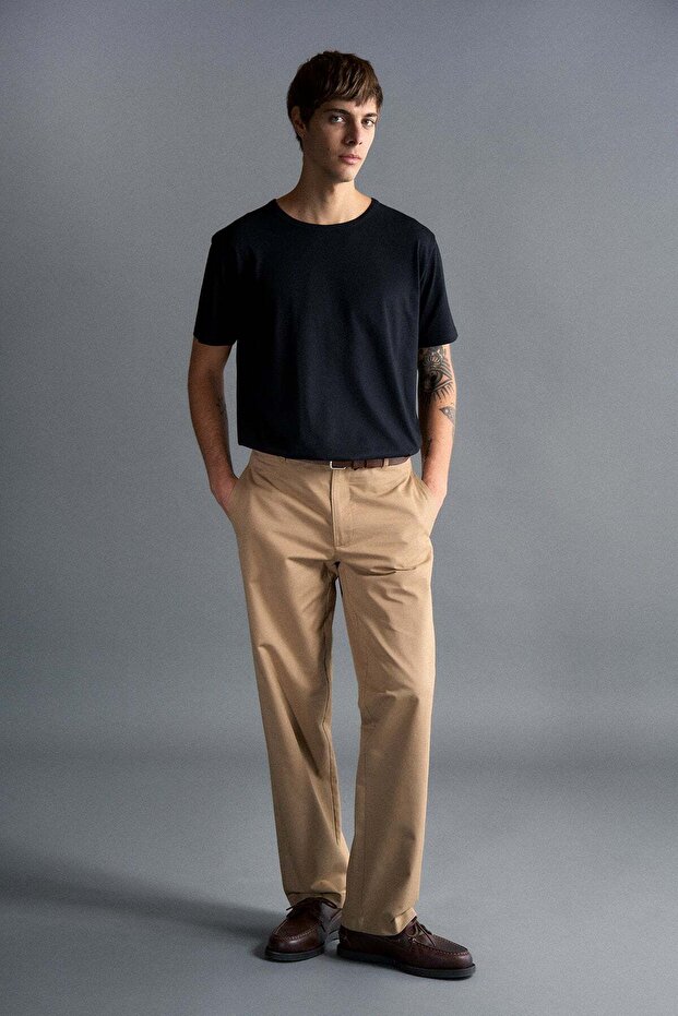 Μαύρο Βασικό Modal T-shirt - 7