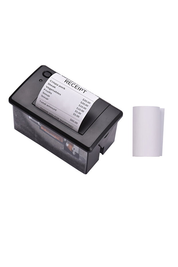 طابعة الإيصالات الحرارية المدمجة 58 مم وحدة طباعة صغيرة منخفضة الضوضاء مع منفذ USB / RS232 / TTL التسلسلي