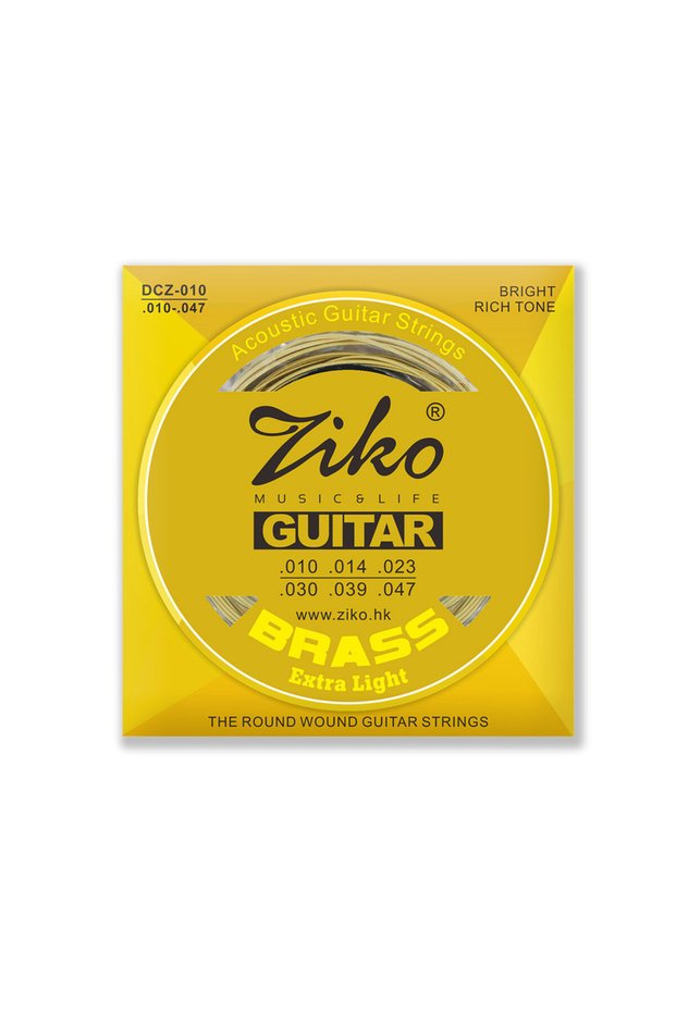 DCZ010 ZIKO DCZ 010 011 012 Acoustic Guitar Strings Brass Carbon Steel Hexagonal Alloy 1-6 Strings A