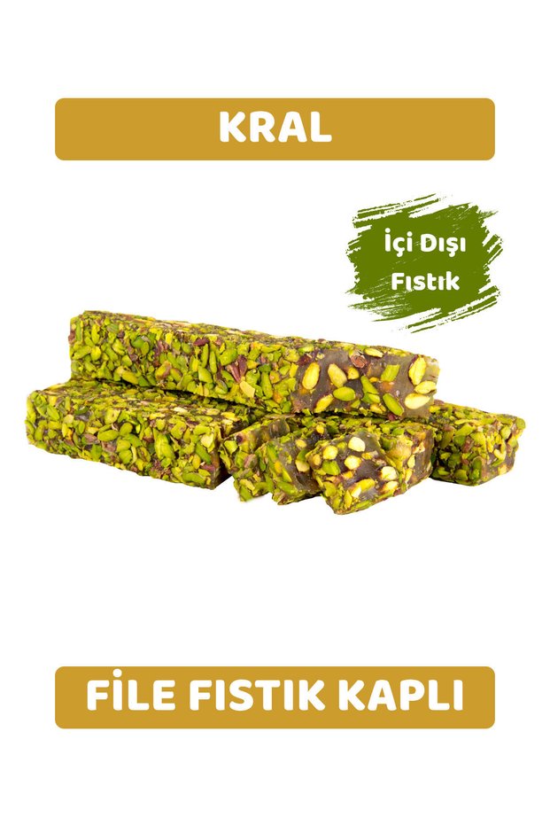 Mesh Pistachio Coated Baggy Pistachio Turkish Delight 1kg